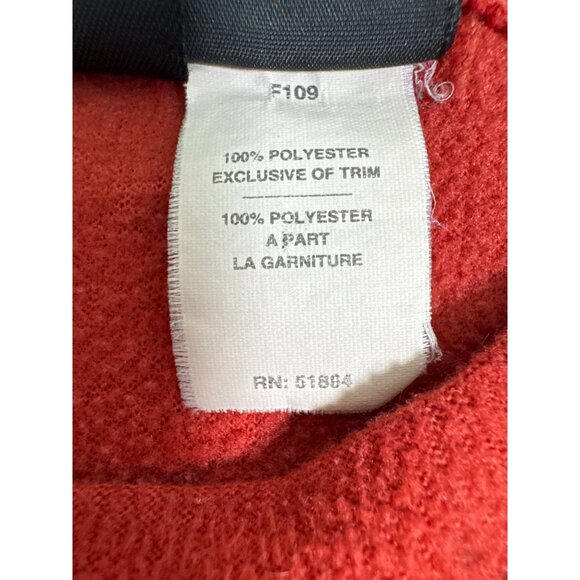Vtg Patagonia Top Mens L Red/Brown Micro D-Luxe Long Sleeve Lightweight - Picture 4 of 12